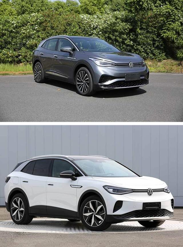（上图为上汽大众ID.4 X，下图为一汽-大众ID.4 CROZZ）