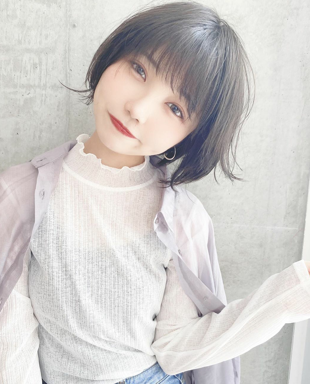 日系少女感短发|发型师|齐刘海|短发_新浪新闻