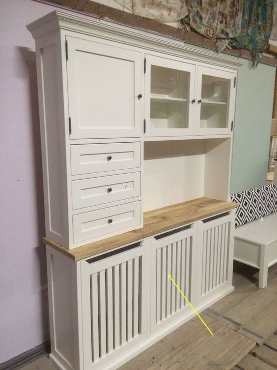 暖气片挂墙上好丑,要是能藏起来就好了,我家收在柜子里没人发现