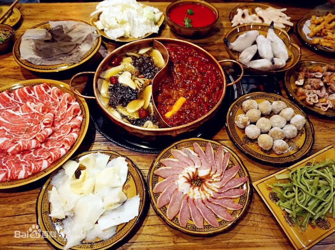 图/百度百科浙江地区也有八生火锅,生料种类略有差异,浙江人还喜欢配