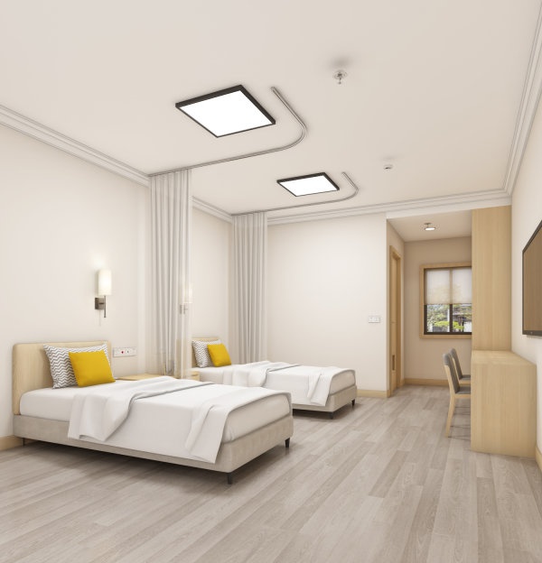 改造后的双人间效果图