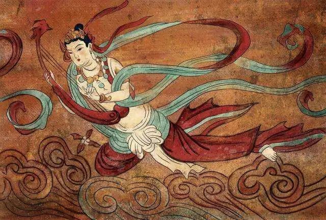 在历经一年和上千次尝试后,鹤禧觉色研发团队将敦煌壁画上的神女飞天"