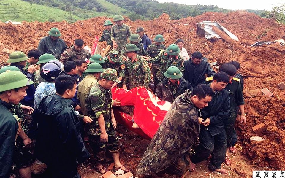 最新消息!越南遭遇土石流,22军人遭活埋,至少确认5名士兵死亡
