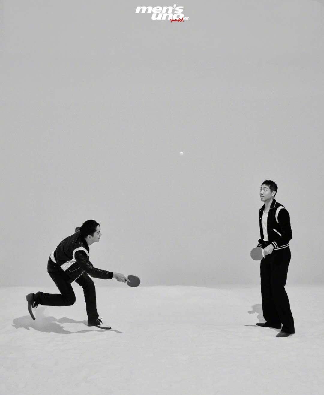 许昕和许魏洲合体拍杂志为电视剧宣传许昕颜值气质均不输许魏洲