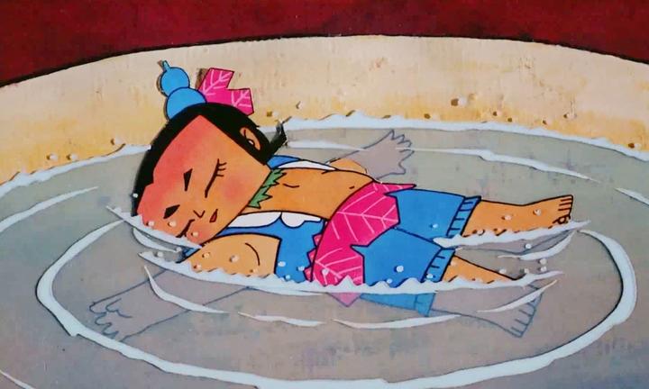 葫芦兄弟:五娃也被蛇精骗了,现在喝醉了酒,被蛇精扔进酒缸了