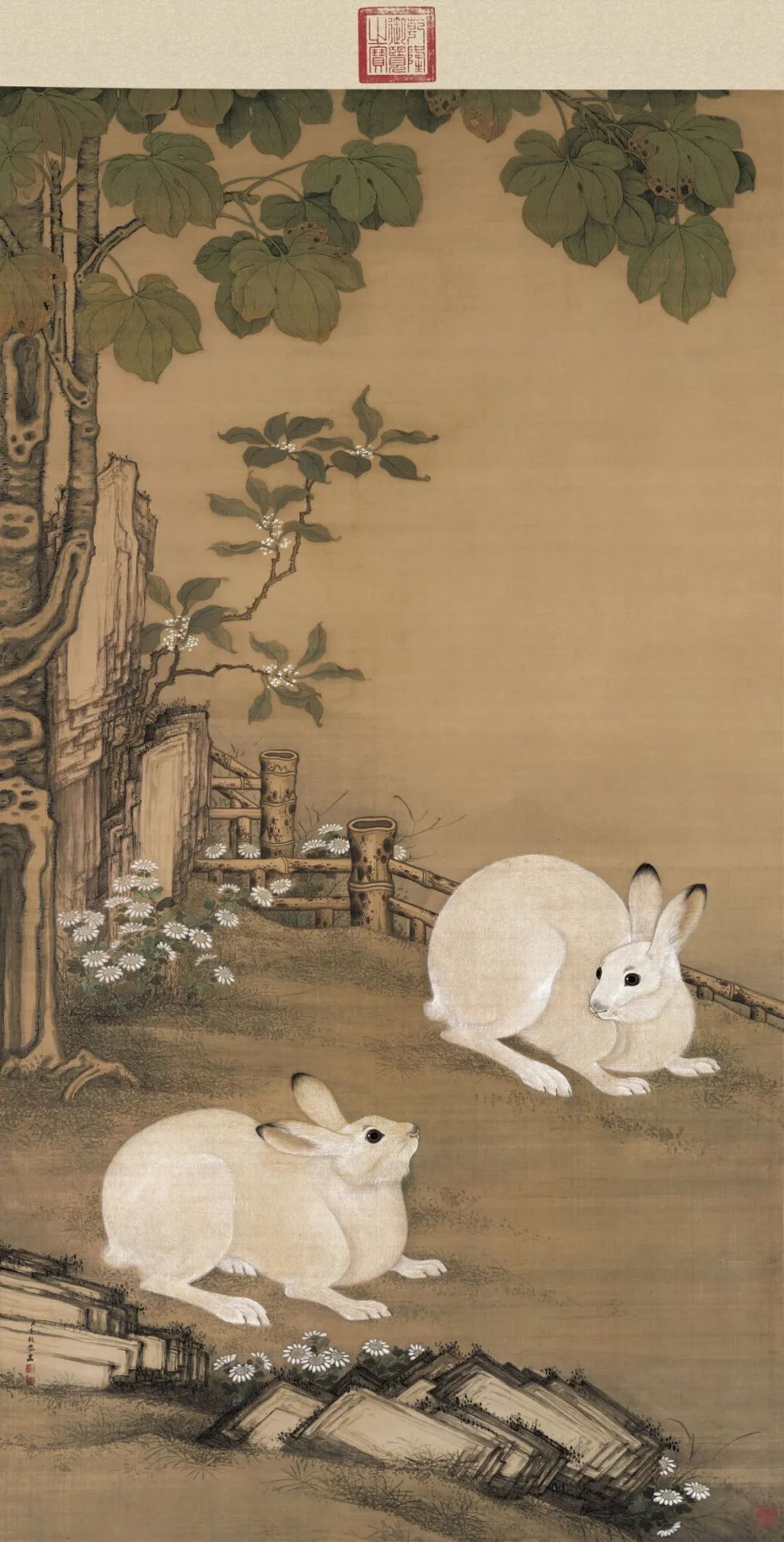 双兔图页 - 故宫博物院