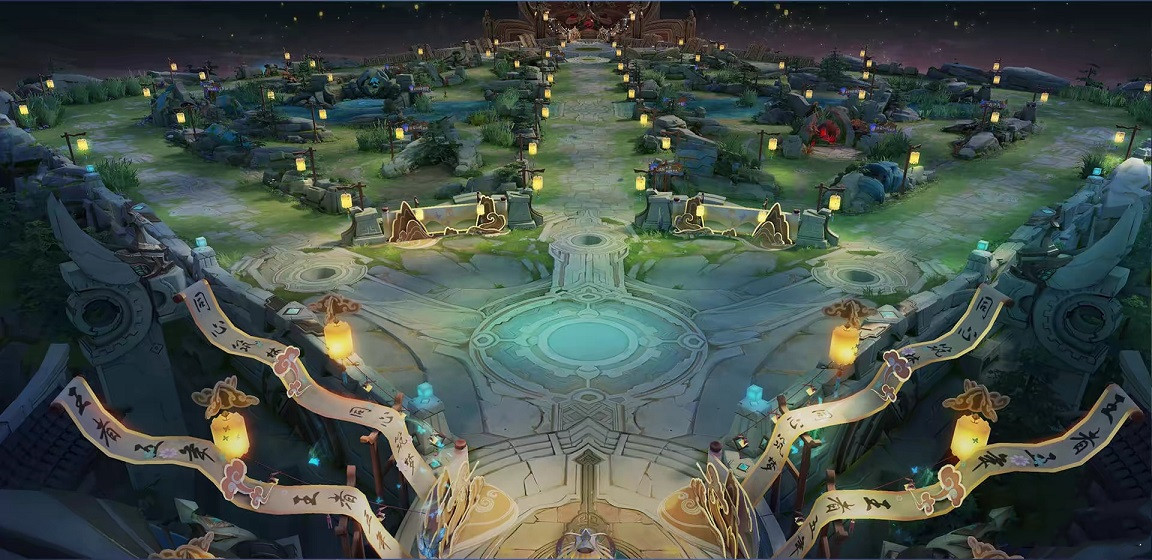 王者荣耀夜景地图即将上线,野区布满萤火虫,俯视图美到爆炸