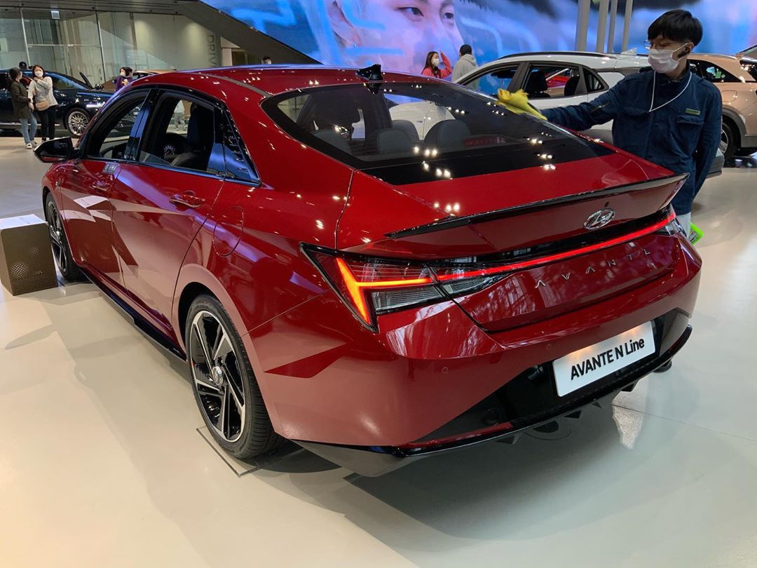 全新现代avante n line实车 更加运动