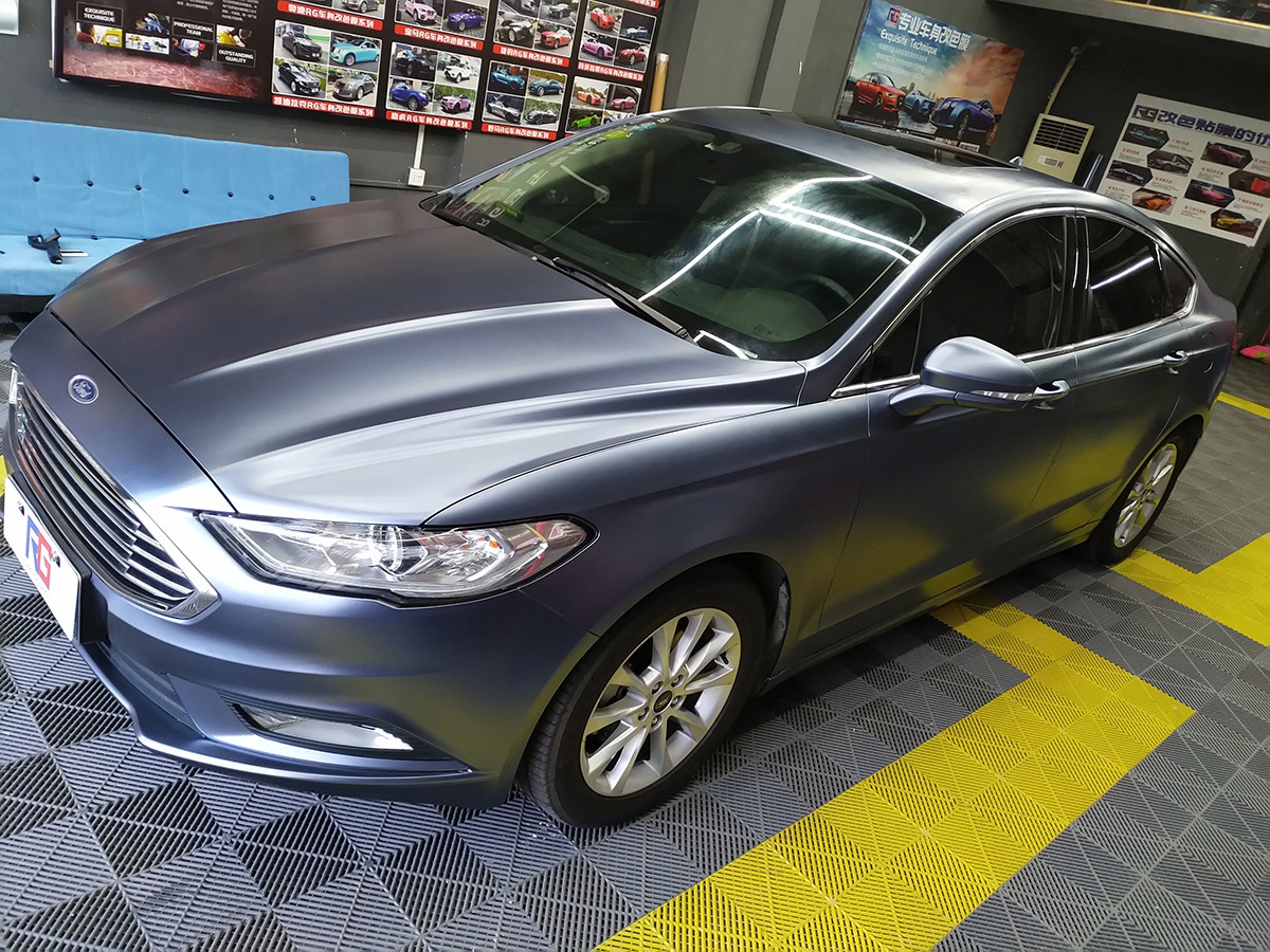 福特蒙迪欧车身改色电光风暴灰rg瑞集改色膜广东清远加盟