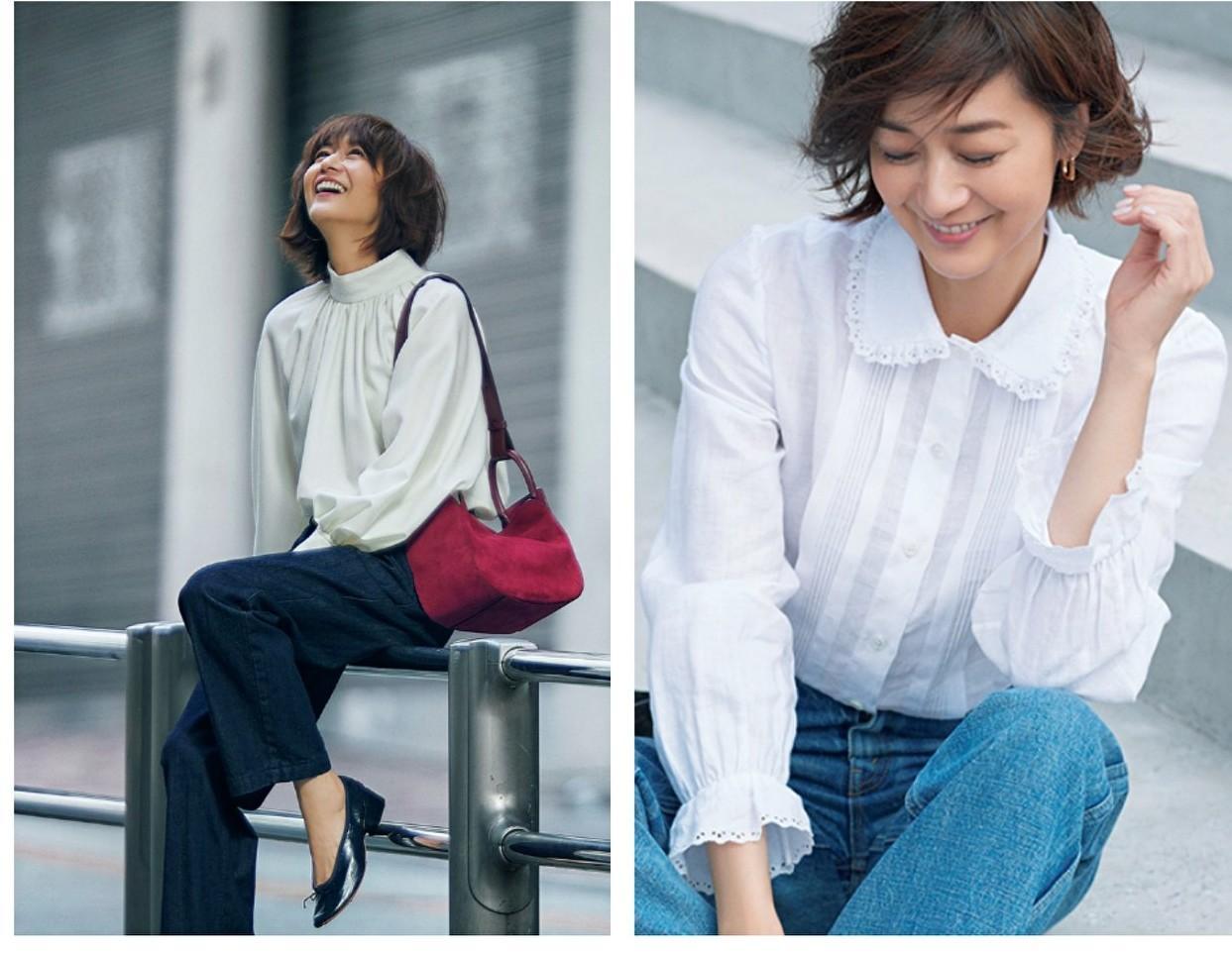 跟51岁的福冈佳子学中年穿搭,素颜也能把平价服饰,穿出时尚范