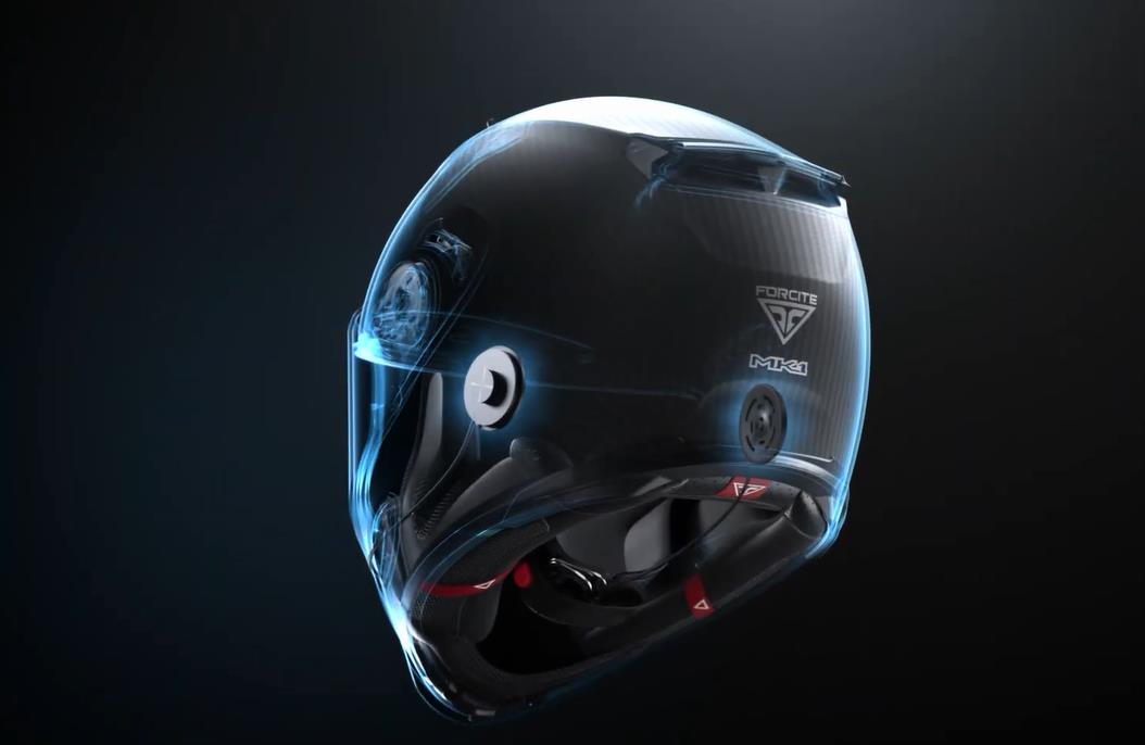 forcite mk1智能头盔交付 自带摄像头和蓝牙系统