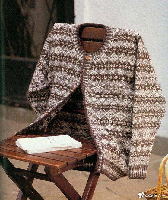 分享一款提花开衫