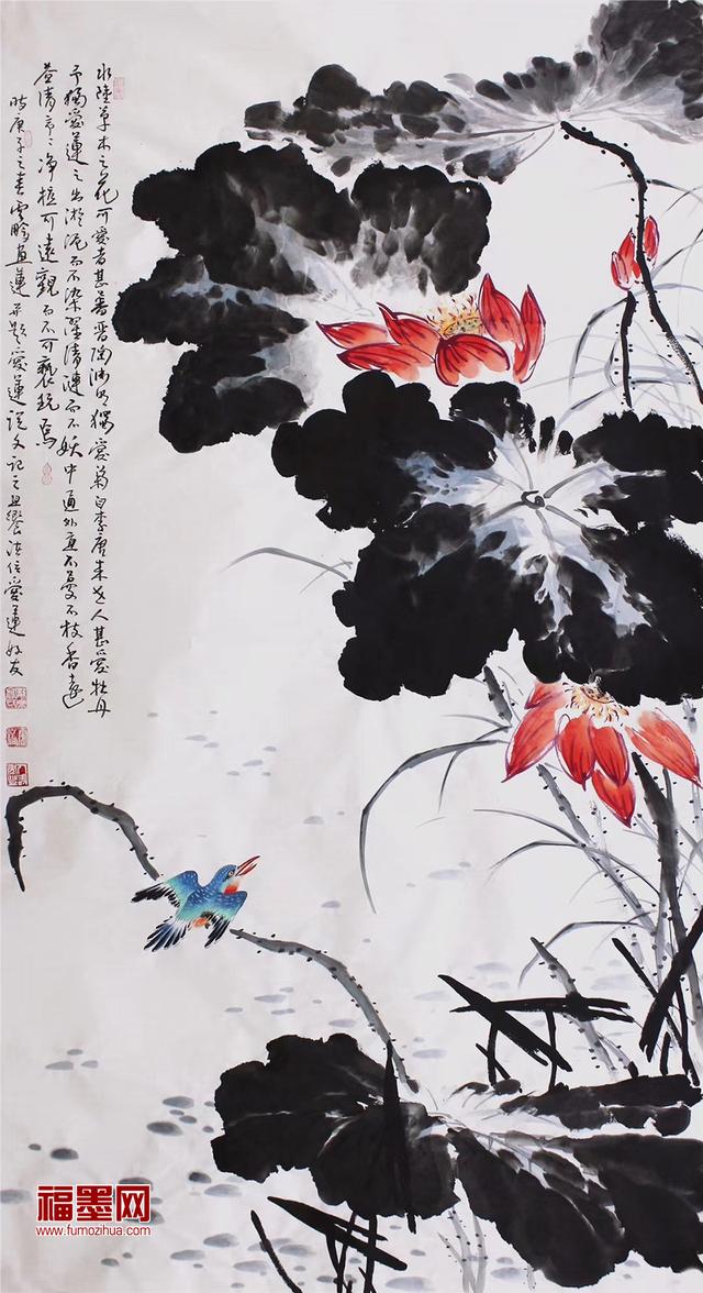 水墨画荷花欣赏 感受笔墨里的清风蛙鸣|西湖|荷花|水墨画_新浪新闻