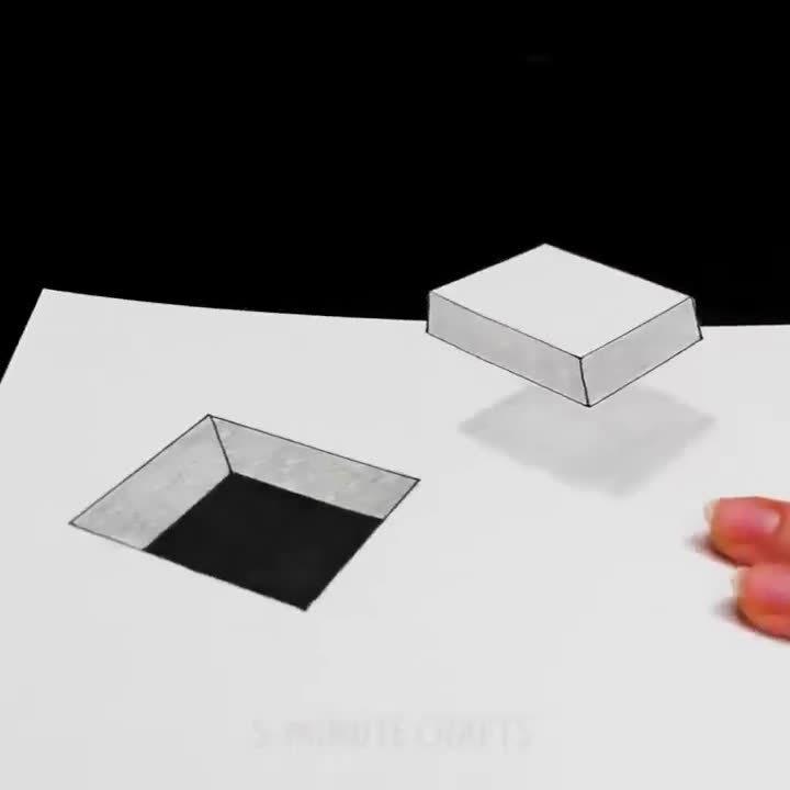 分享n种视错觉立体图绘制方法 ,喜欢的可以试一下!