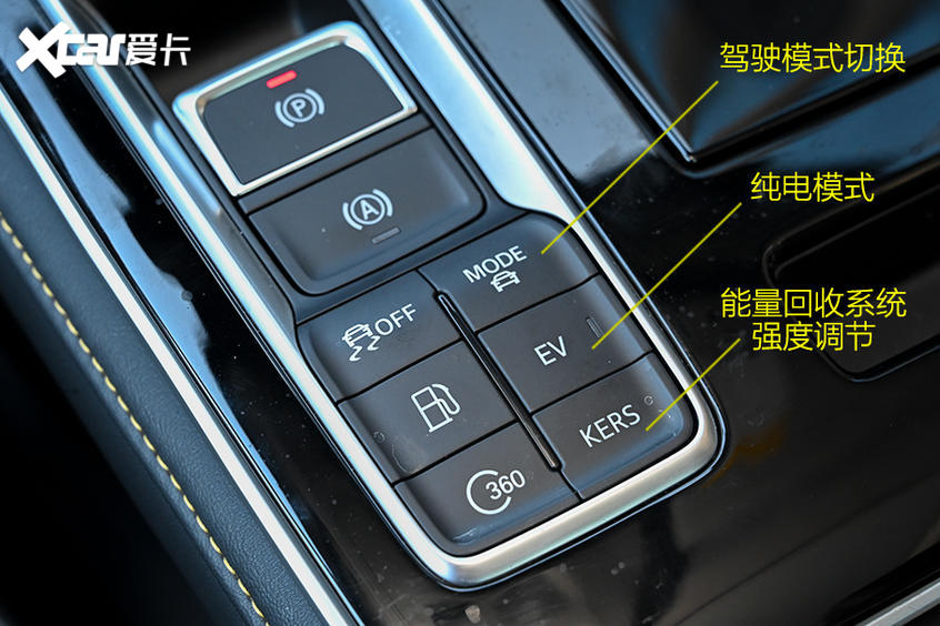 荣威i6车内各种按键图片