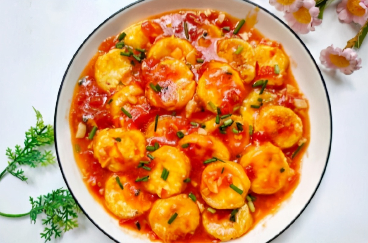 茄汁日本豆腐低脂美味酸爽开胃巨下饭