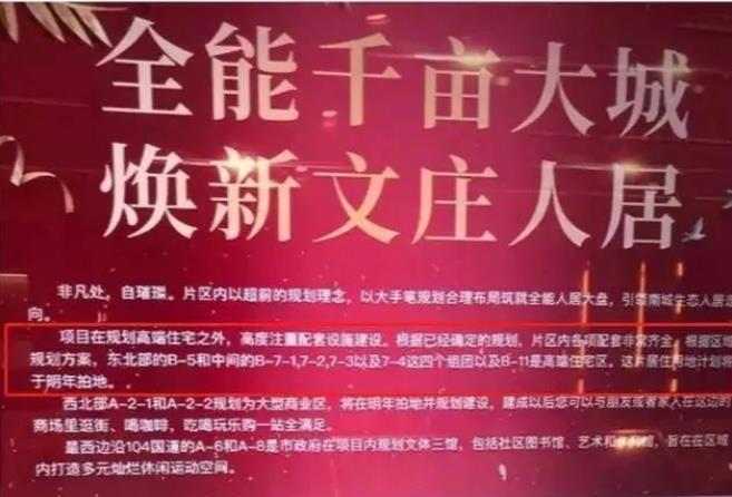 说好的中学、医院呢？一房企虚假宣传被罚200万