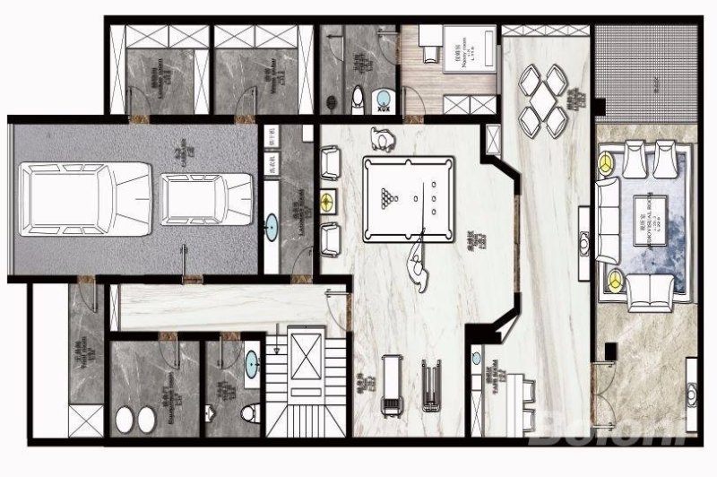 900平米现代风格好不好?装修价格只花了270万!