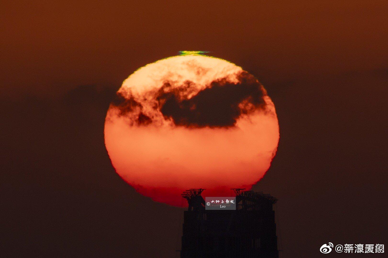 一年内第二次福建平潭出现太阳绿闪