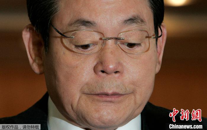 原料图:韩国三星集团会长李健熙。