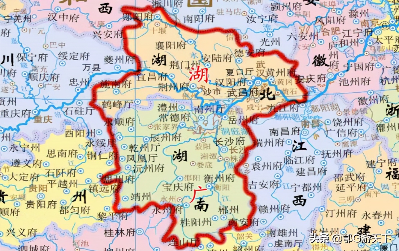 明朝湖南地图图片
