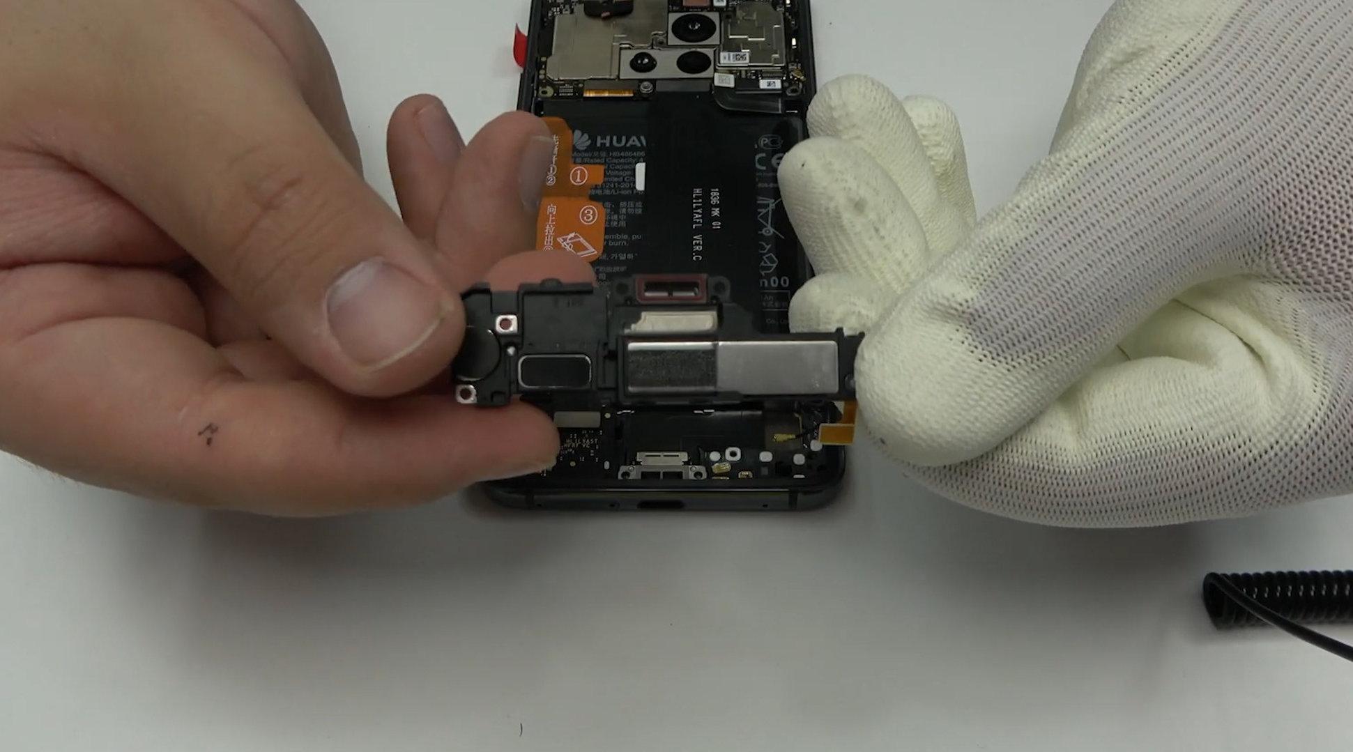 华为mate 20 pro更换扬声器演示教程__财经头条