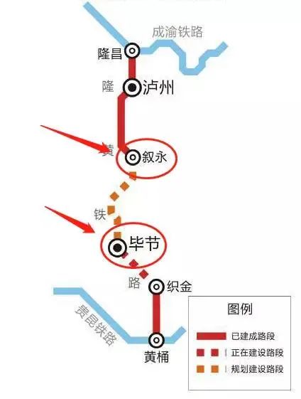 的一级客货两用铁路,于2016年10月20日开工建设设计,途径镇雄的雨河