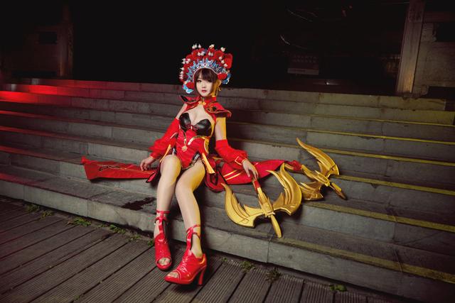 王者荣耀 虞姬霸王别姬cosplay,妾随大王,生死无悔
