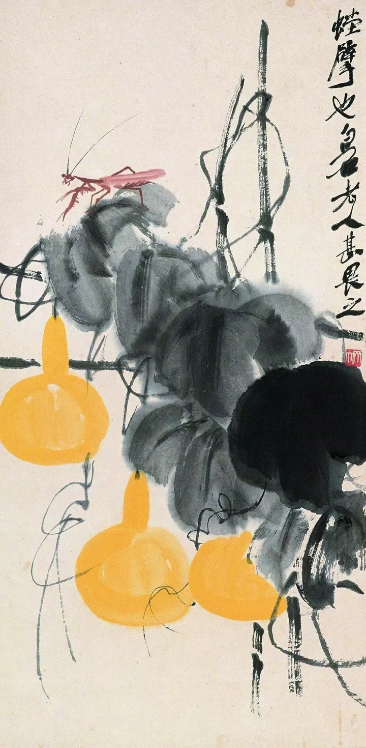 齐白石画葫芦画画就是照葫芦画葫芦不必求奇求怪