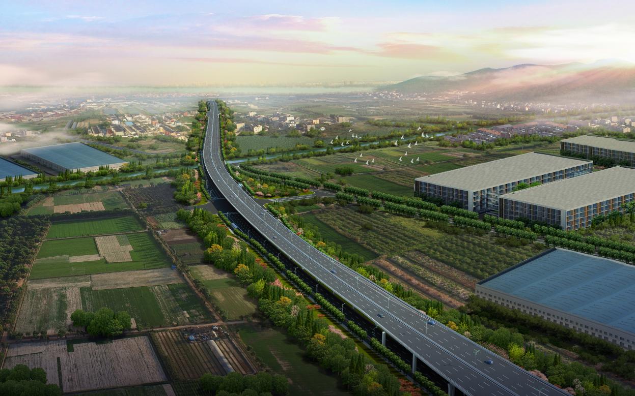 艮山东路东延线效果图