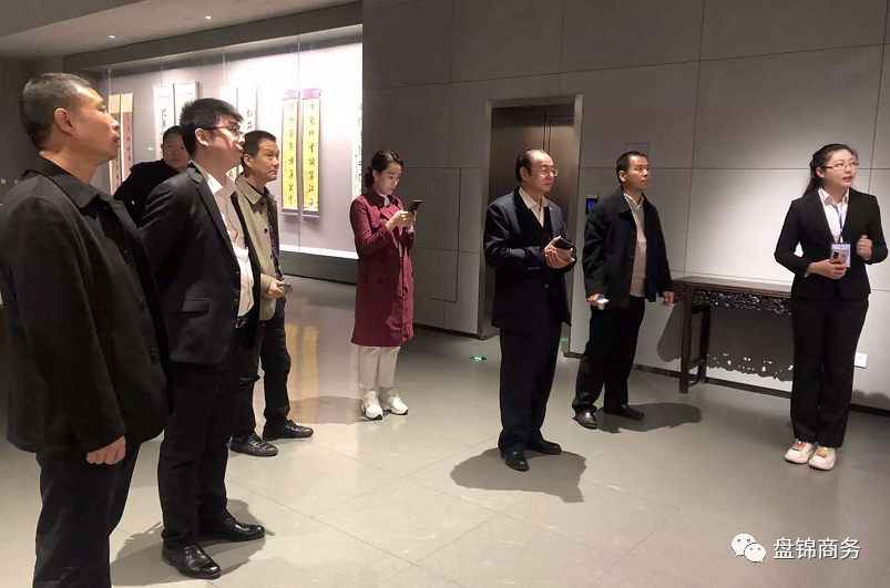 北京弘洁建设集团副总高永亮一行来盘考察