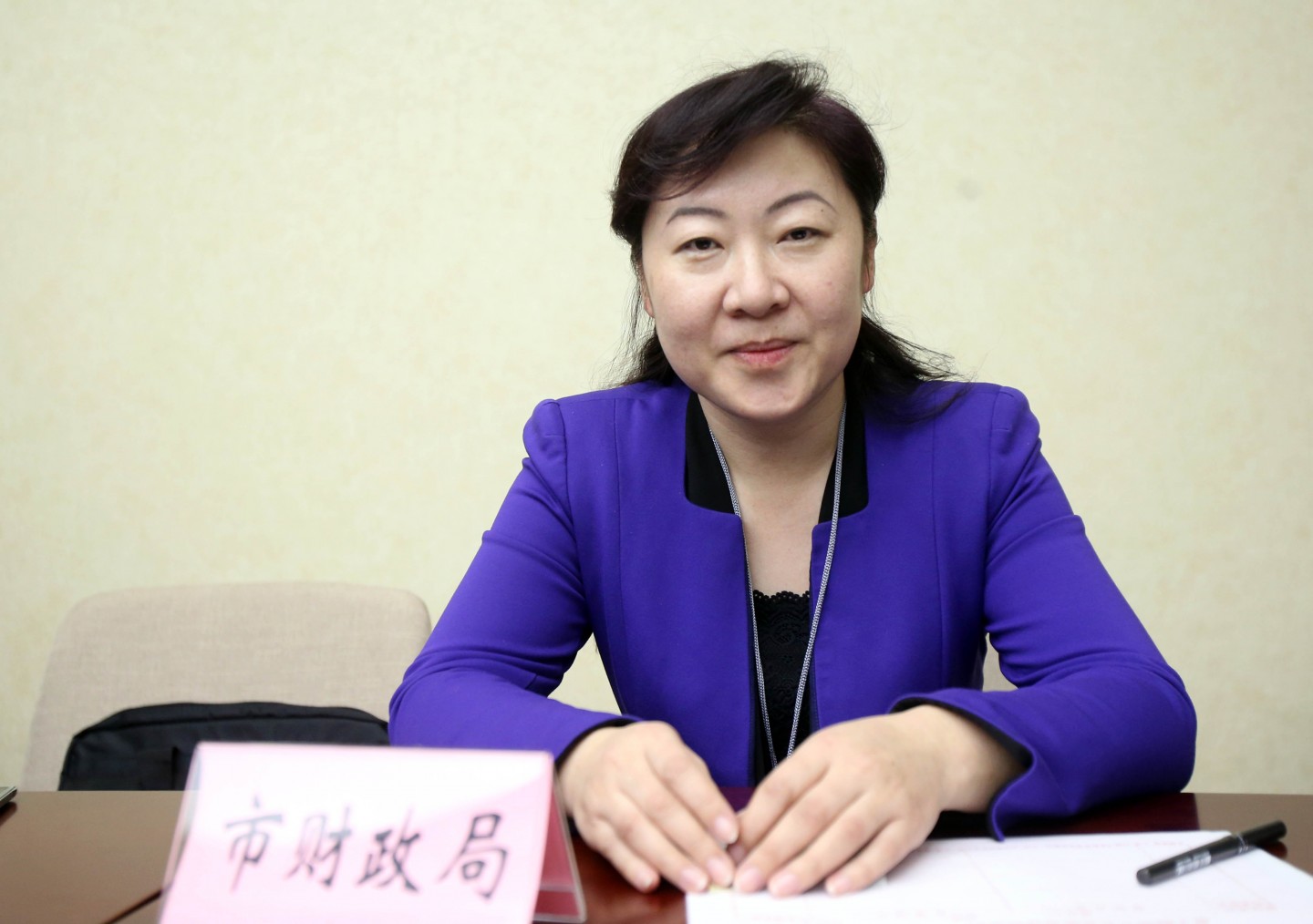 北京市财政局副局长、新闻发言人韩杰。摄影/