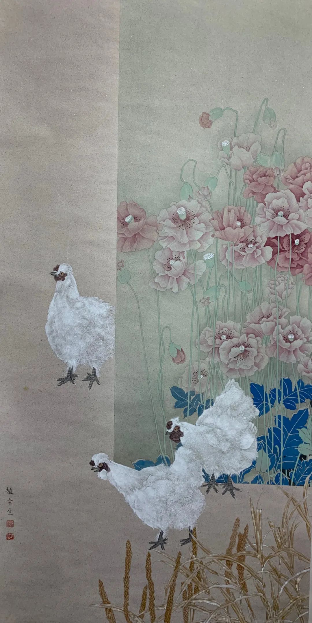 唯美新势力赵金生工笔花鸟画艺术鉴赏
