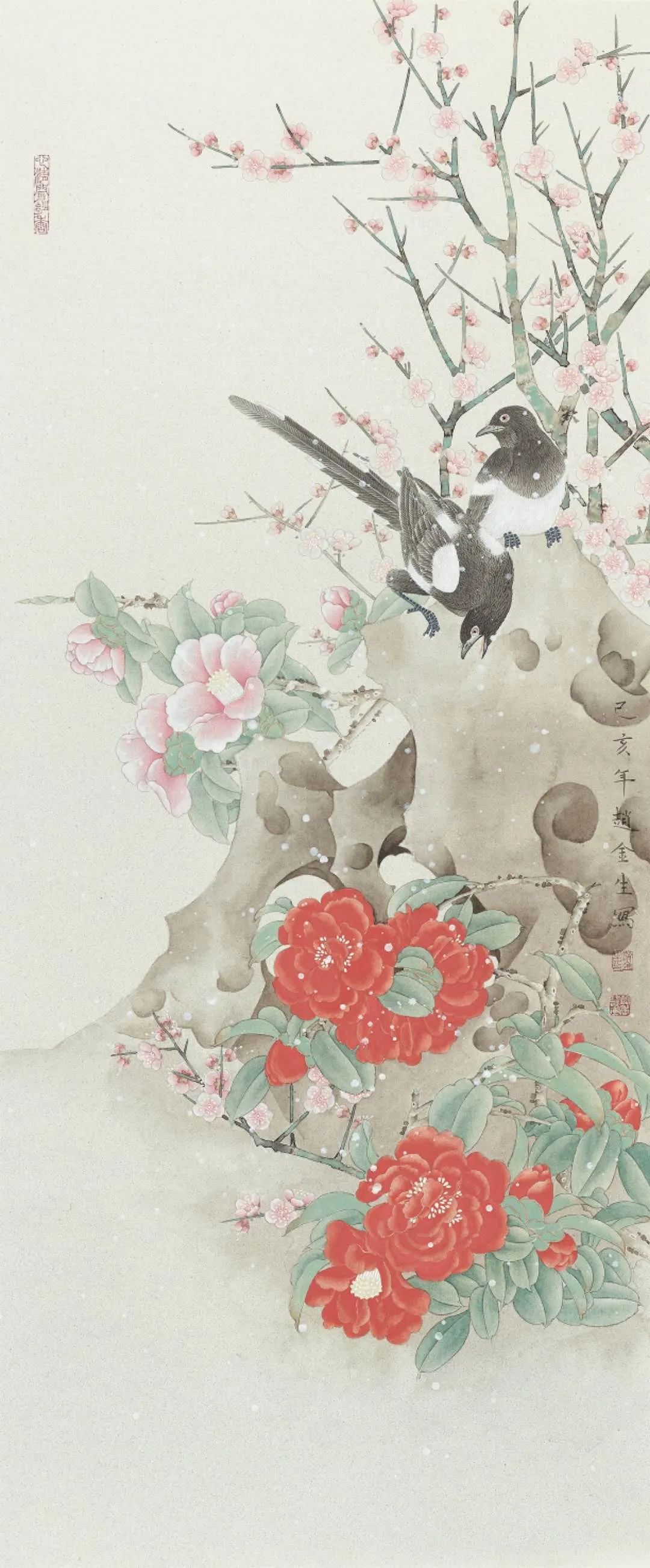 唯美新势力赵金生工笔花鸟画艺术鉴赏