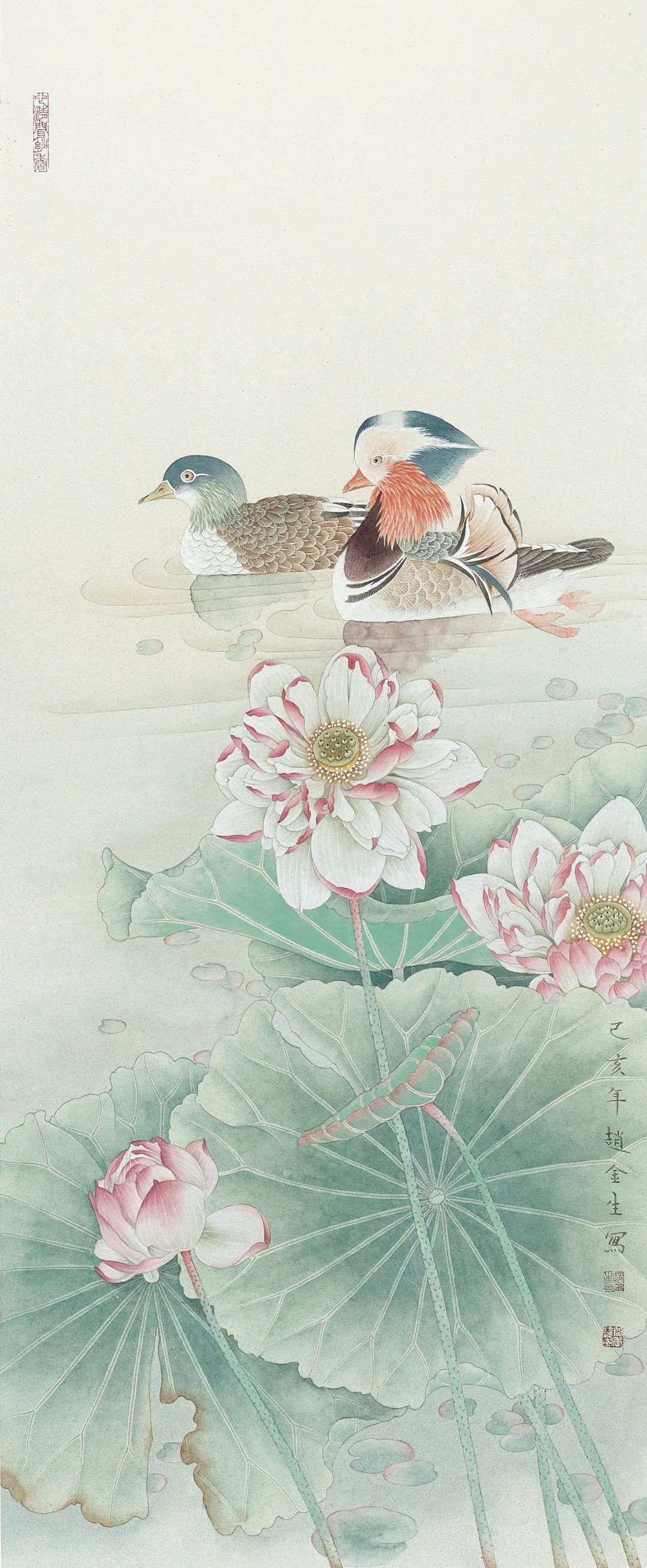 唯美新势力赵金生工笔花鸟画艺术鉴赏