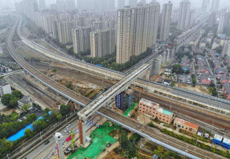 厉害我国首个跨座式单轨转体梁在芜湖成功转体