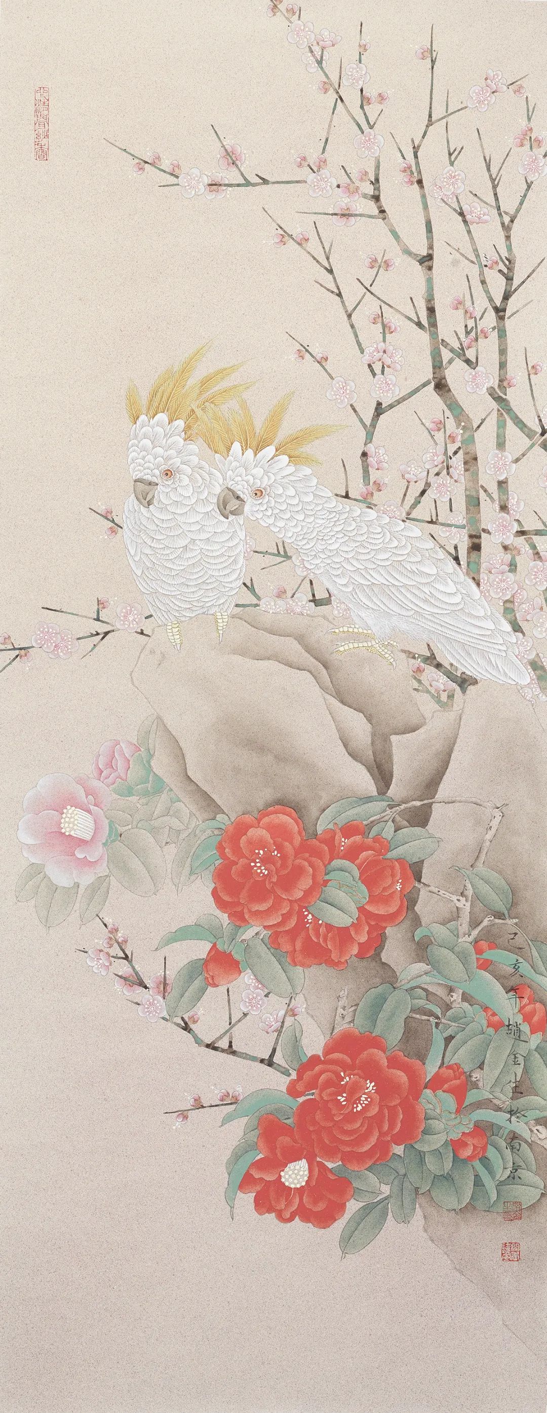 唯美新势力赵金生工笔花鸟画艺术鉴赏