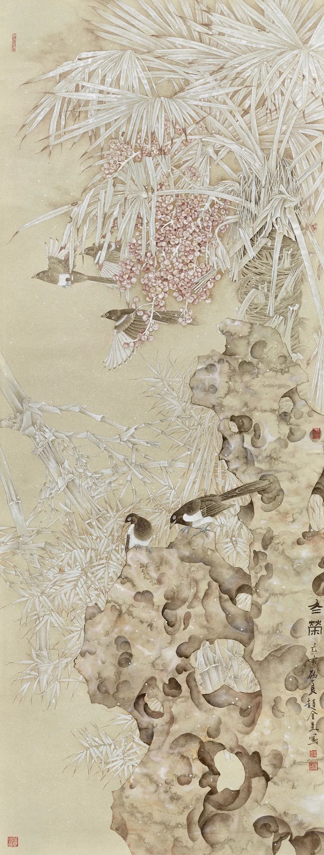 唯美新势力赵金生工笔花鸟画艺术鉴赏