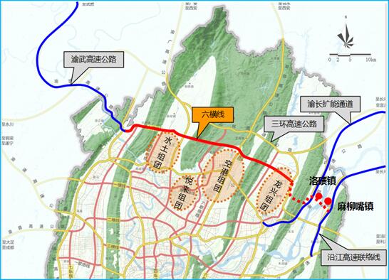 西起渝武高速,东接渝宜高速,还将建"雨水花园"……盛月大道启动建设