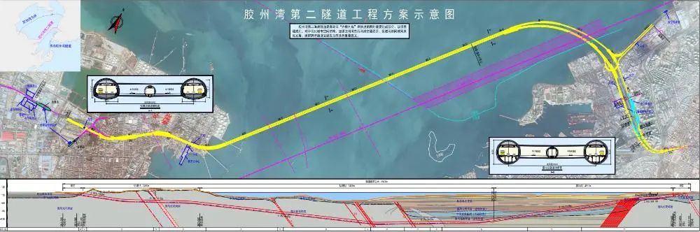 世界最长海底公路隧道——胶州湾第二隧道开工建设
