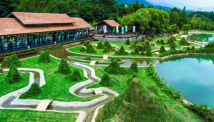 一区多园七星耀江国际山地旅游休闲度假地湔江河谷生态旅游区