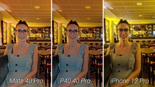 华为mate40pro华为p40proiphone12pro拍照对比差距太明显