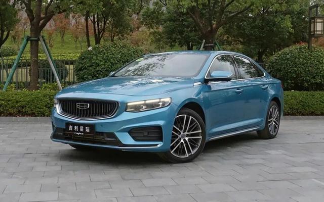 图为吉利星瑞三厢版量产实车