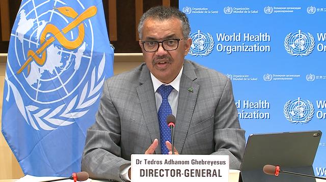 世卫组织总干事谭德塞：所谓“自然群体免疫”策略不道德且不可行