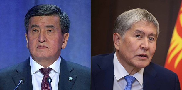 热恩别科夫(左)与阿坦巴耶夫(右)