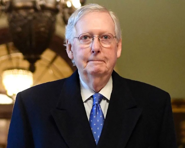 美国参议院多数党(共和党)领袖麦康奈尔.资料图