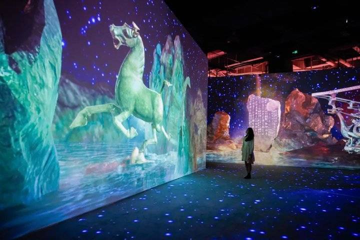 高清实拍全国首个67国家宝藏沉浸式体验馆落户济南