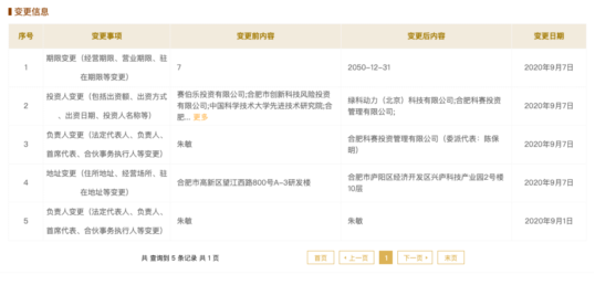 工商资料截图，显示赛伯乐投资有限公司退出合肥赛科创业投资合伙企业（有限合伙）。