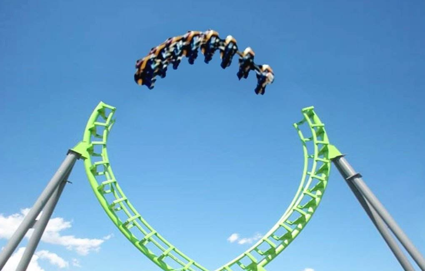 中国最刺激的过山车,中途有一段连轨道都没有,看完你敢去吗?