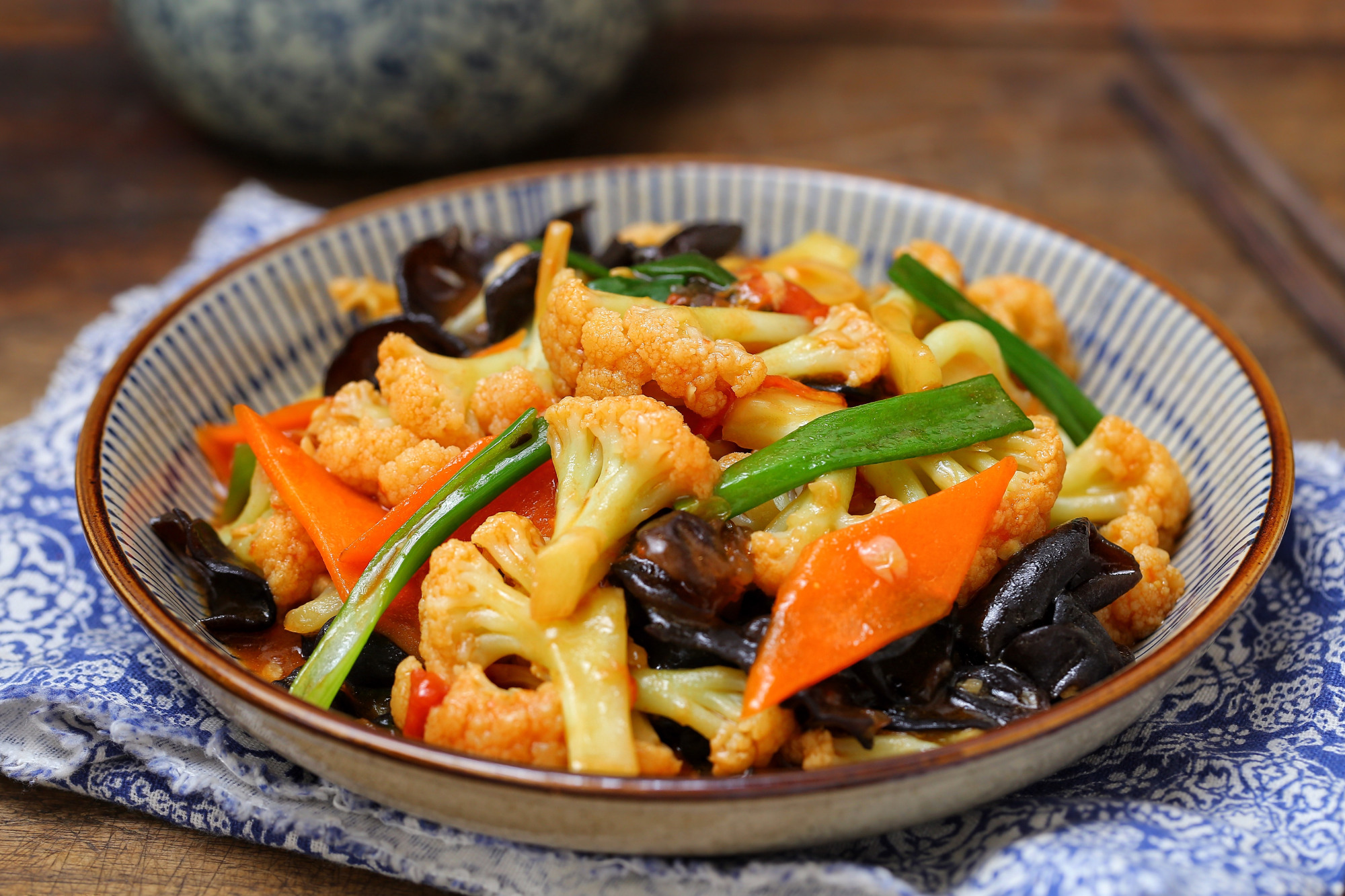 素炒花菜营养丰富又入味简单快捷比大鱼大肉下饭